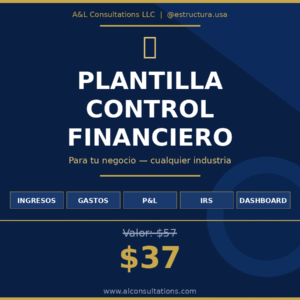 Plantilla de Control Financiero para tu Negocio