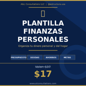 Plantilla de Control de Finanzas Personales